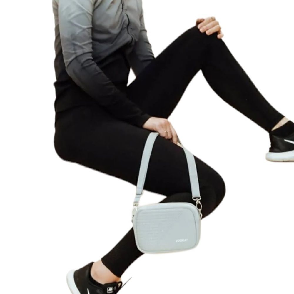 Vooray Crossbody Nylon Gray Moto Bag - NWOT